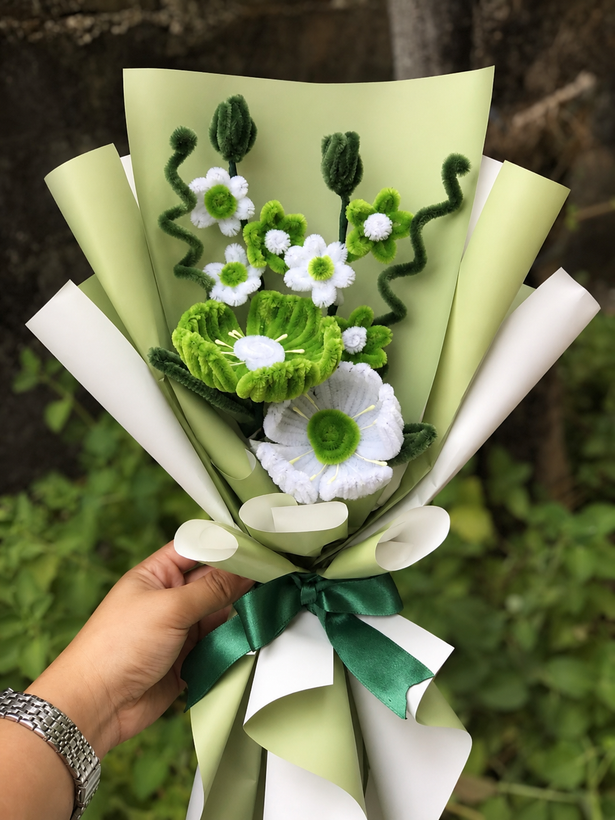 دسته گل سبز